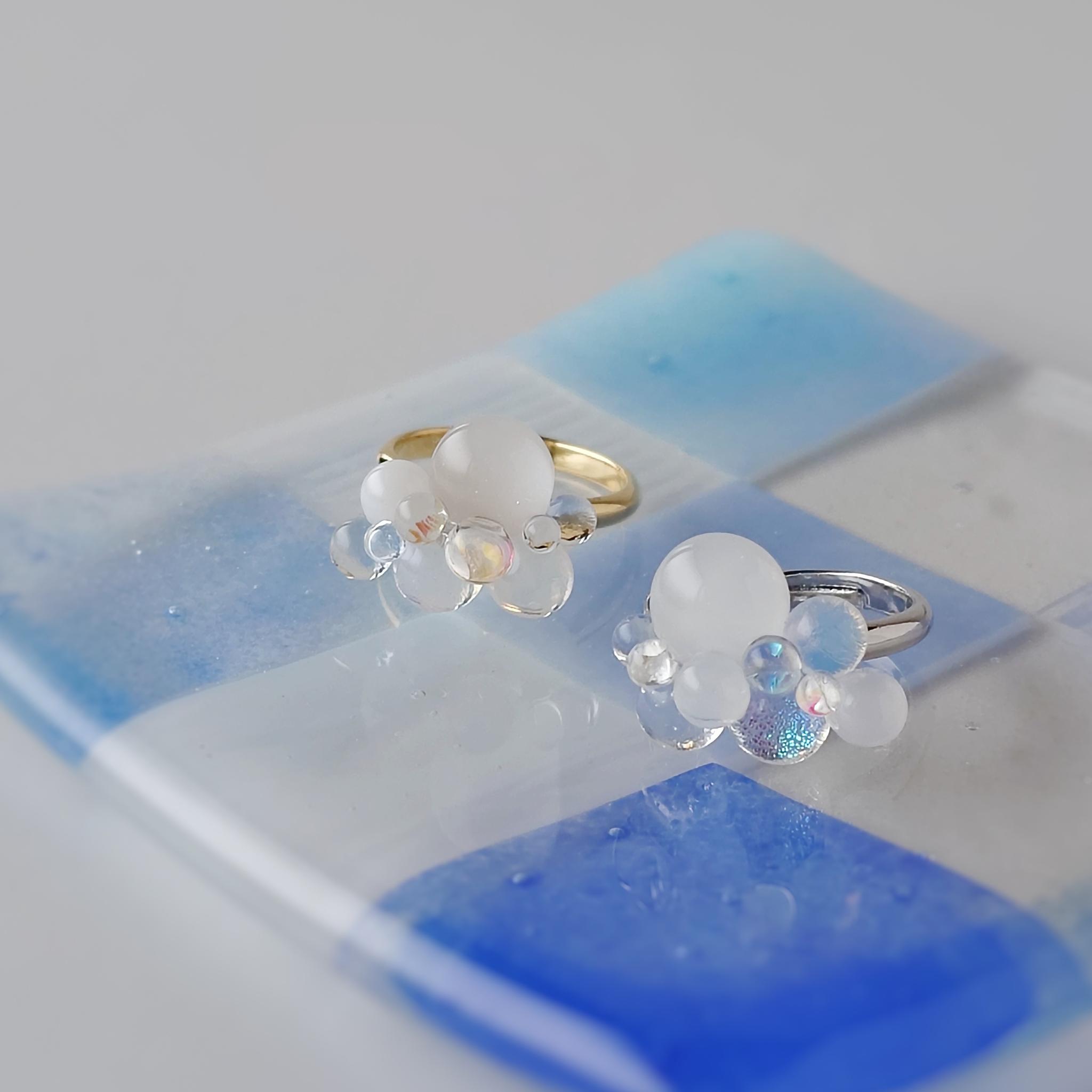 一期一会 ガラスのしずくリング kumo | 10枚目