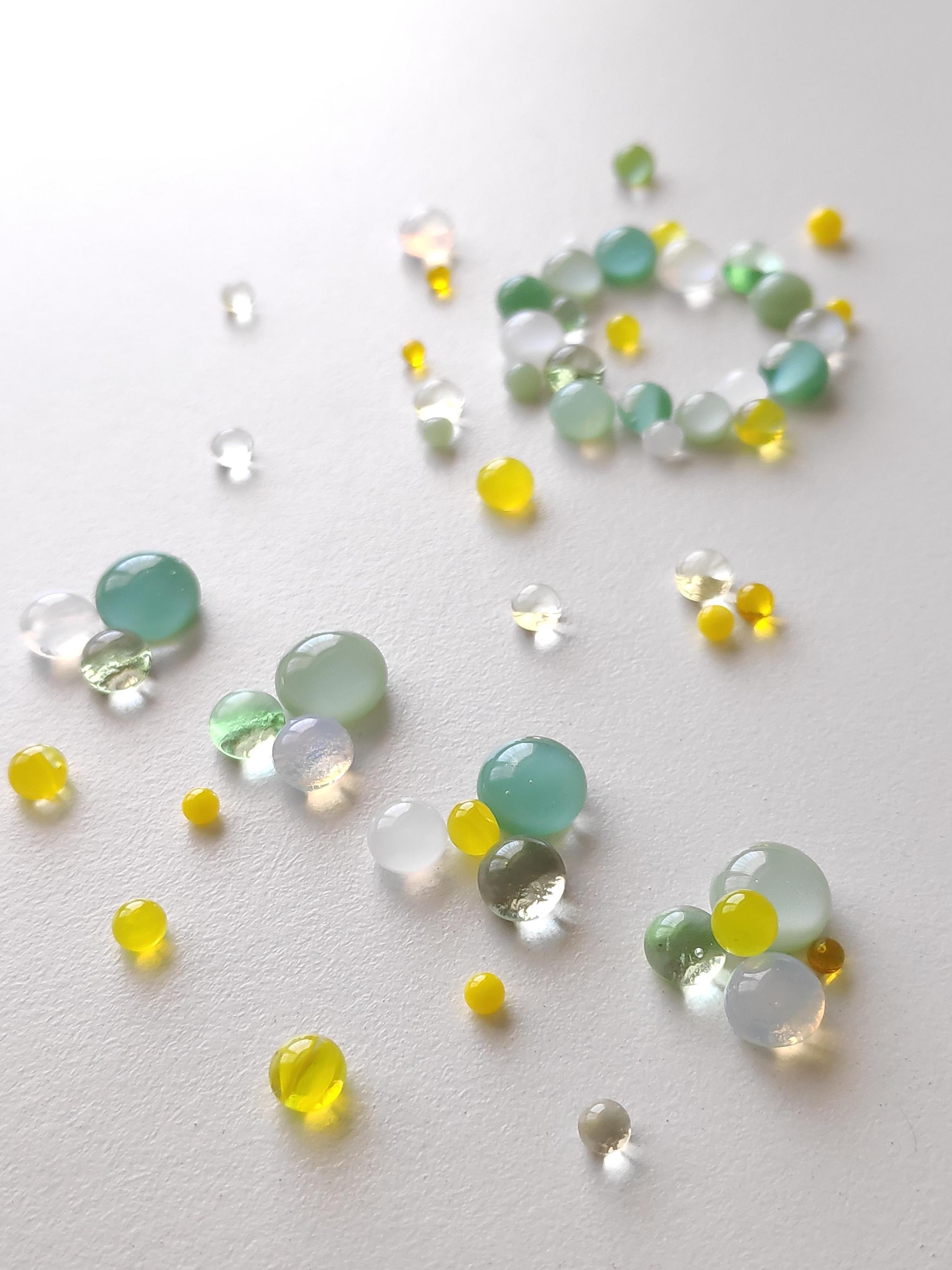 一期一会 ガラスのしずくピアス ミモザ | 9枚目