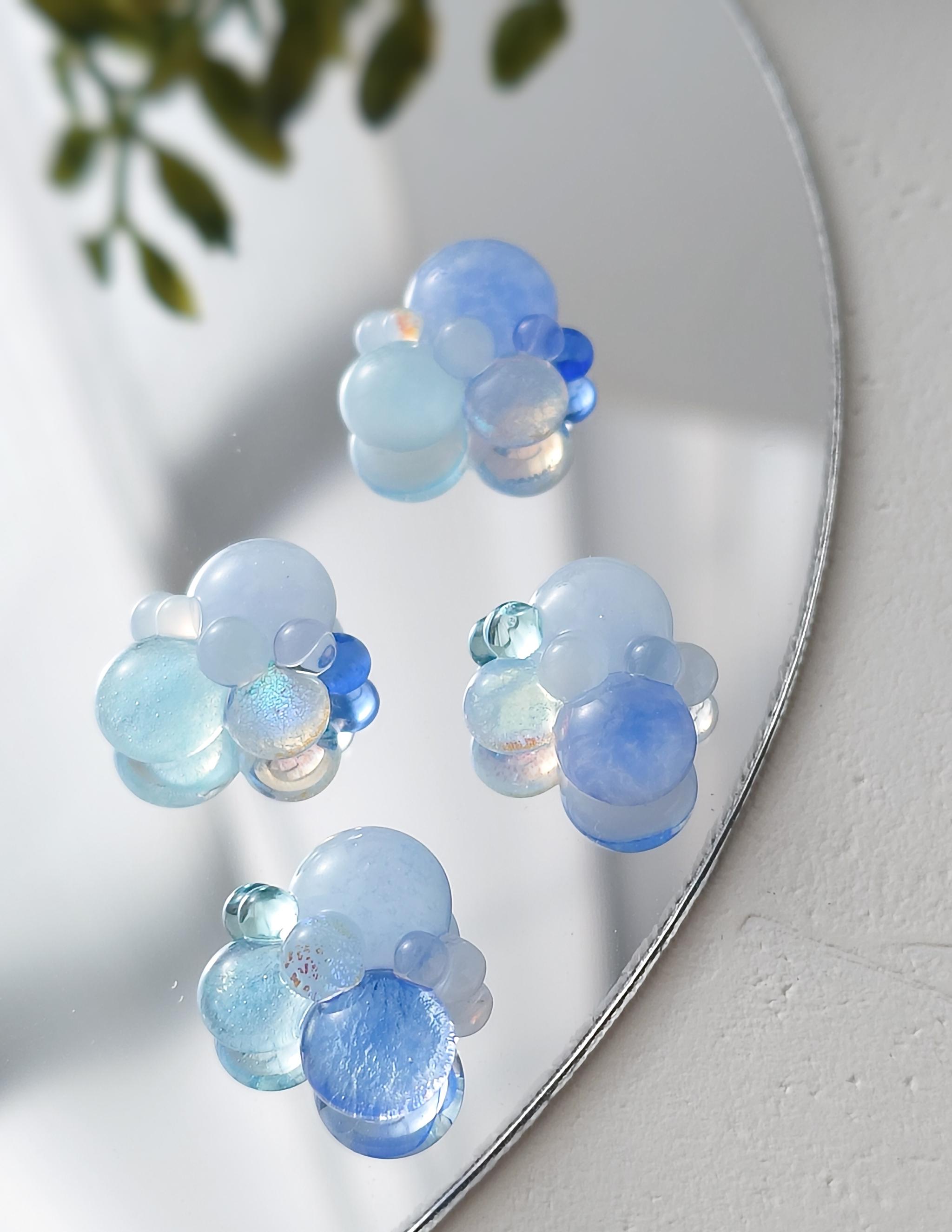 一期一会 ガラスのしずくイヤリング sorairo | 3枚目